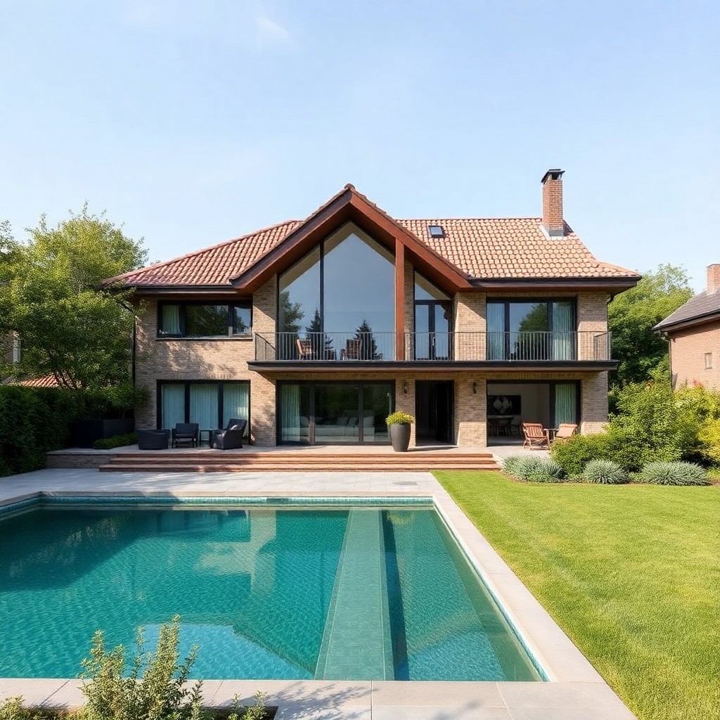 Bahçeli müstakil villa Amsterdam Noord bölgesinde, yeşilliklerle çevrili