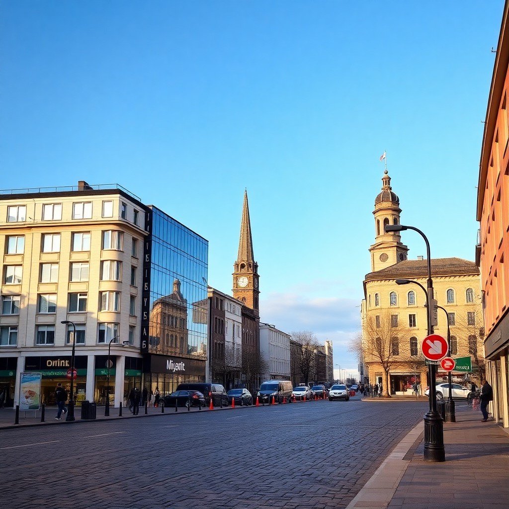 İki katlı dubleks daire Dublin şehir merkezinde, modern ve ferah